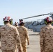 U.S. Marines with HMLA-167 welcome Royal Bahraini Air Force personnel