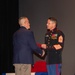 Former Marine Security Guards are awarded by the Sergeant Major of the Marine Corps