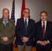 Former Marine Security Guards are awarded by the Sergeant Major of the Marine Corps