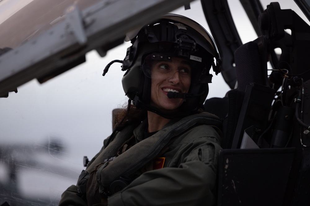 NASA Astronaut Lt. Col. Jasmin Moghbeli reunites with HMLA-367 “Scarface”