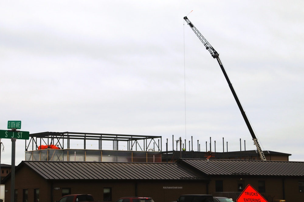 December 2024 construction operations for Fort McCoy East Barracks Project