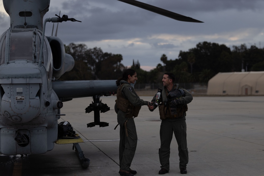 NASA Astronaut Lt. Col. Jasmin Moghbeli reunites with HMLA-367 “Scarface”