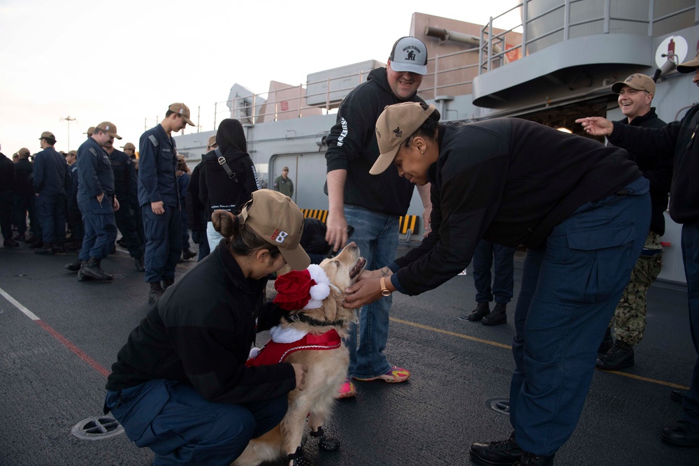 Makin Island Hosts Rescue Dogs