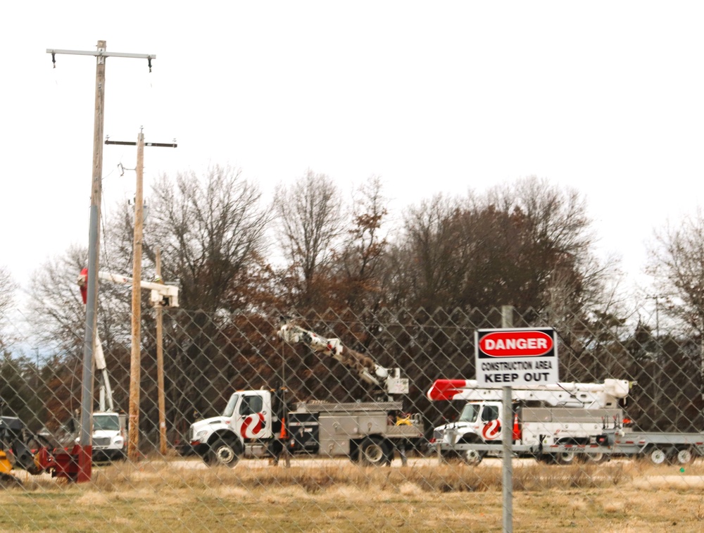 Fort McCoy continues working with provider to improve its electrical grid during December 2024