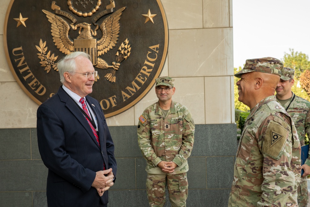 Ohio National Guard delegation visits U.S. Embassy in Serbia