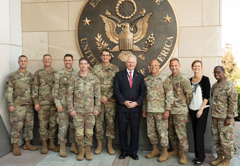 Ohio National Guard delegation visits U.S. Embassy in Serbia