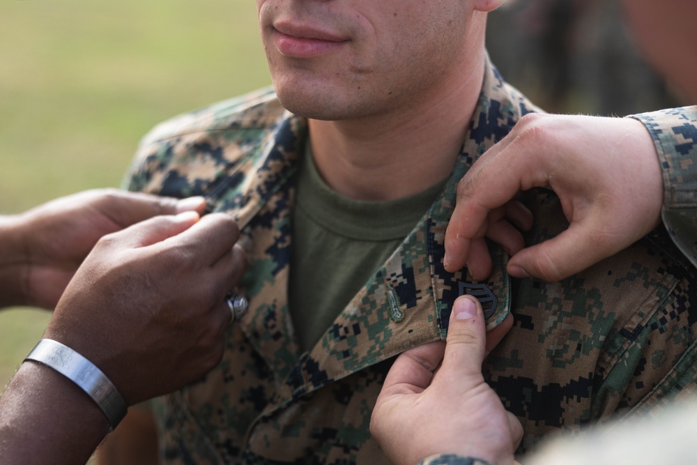 3d LAAB promotes Sgt. Arce after fielding the MADIS