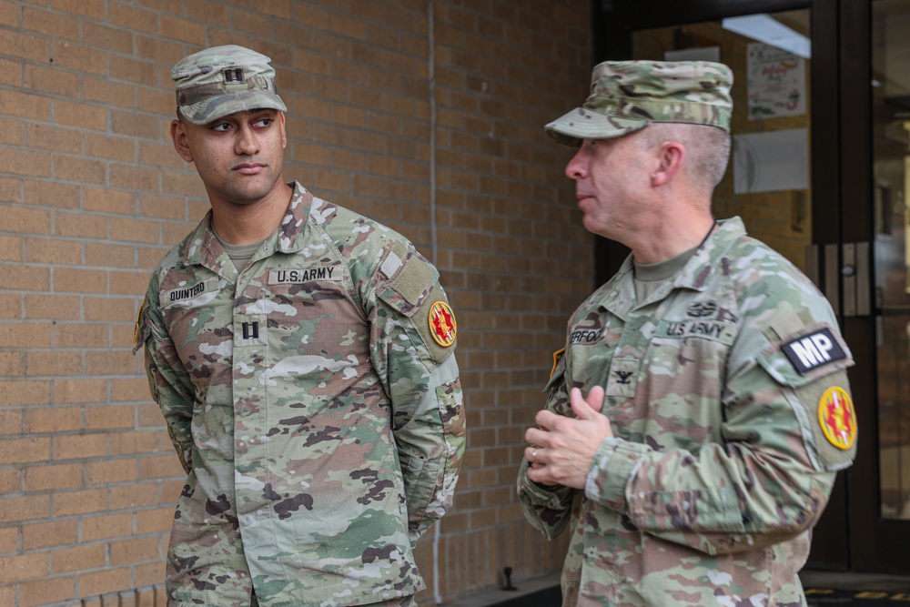 Cpt. Andrew Quintero Award Ceremony and Pfc. Valenzuela Promotion Ceremony