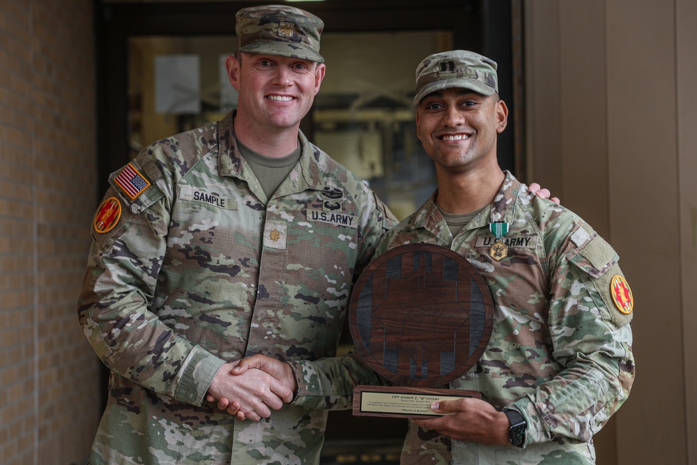 Cpt. Andrew Quintero Award Ceremony and Pfc. Valenzuela Promotion Ceremony