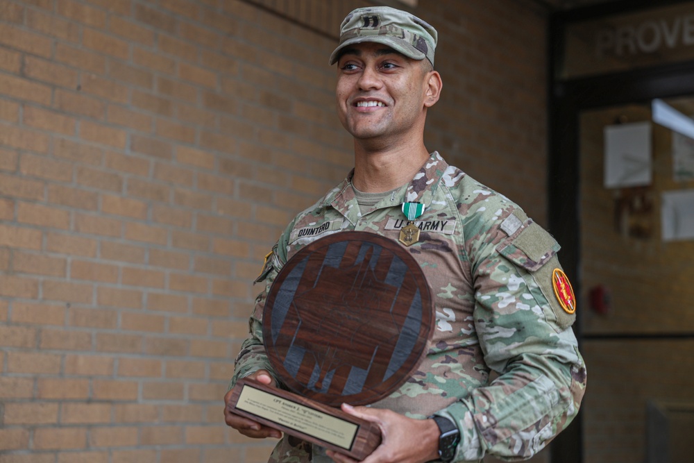 Cpt. Andrew Quintero Award Ceremony and Pfc. Valenzuela Promotion Ceremony