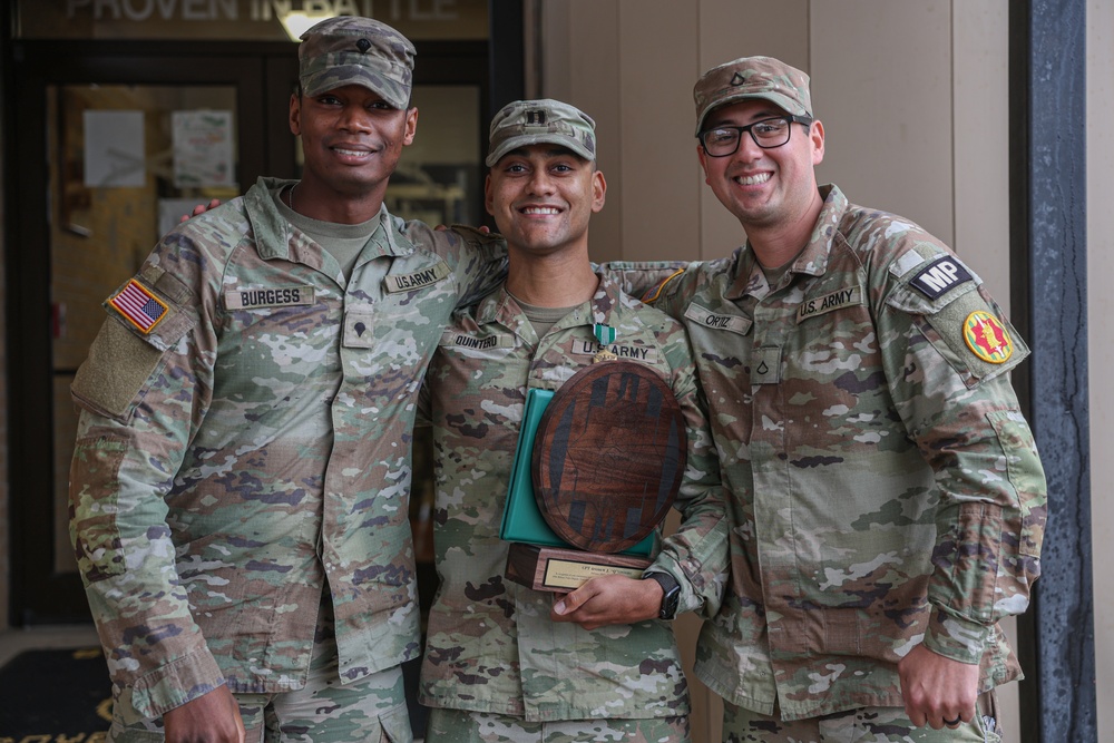 Cpt. Andrew Quintero Award Ceremony and Pfc. Valenzuela Promotion Ceremony