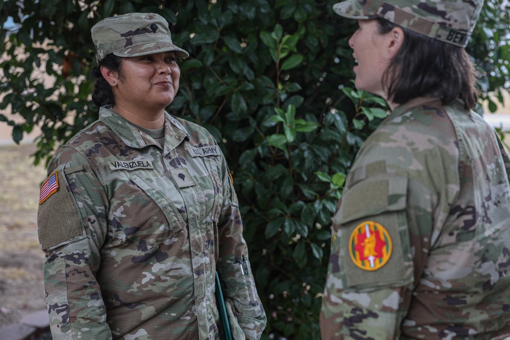 Cpt. Andrew Quintero Award Ceremony and Pfc. Valenzuela Promotion Ceremony