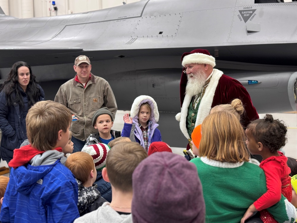 Santa Joins Children at 148th Fighter Wing Holiday Party