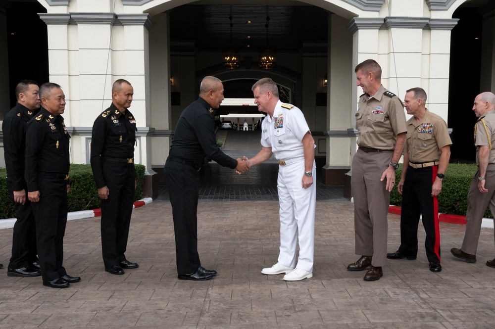 USINDOPACOM commander visits Royal Thai Army Headquarters