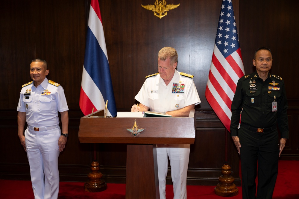 USINDOPACOM commander visits the Thai Ministry of Defense