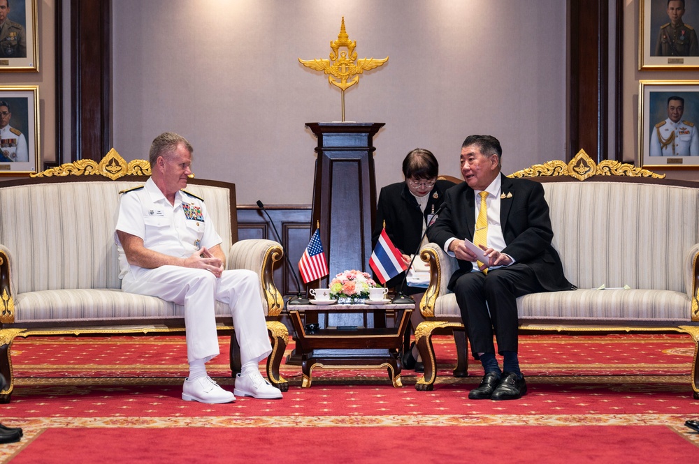 USINDOPACOM commander visits Thai Ministry of Defense