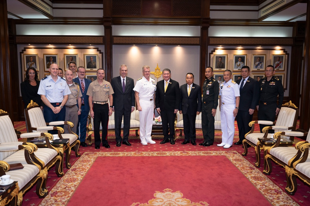 USINDOPACOM commander visits the Thai Ministry of Defense