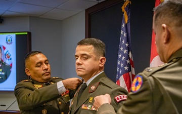 US Army South Peruvian Partner Nation Liaison Officer is Promoted to Colonel and Bids Farewell to the Unit