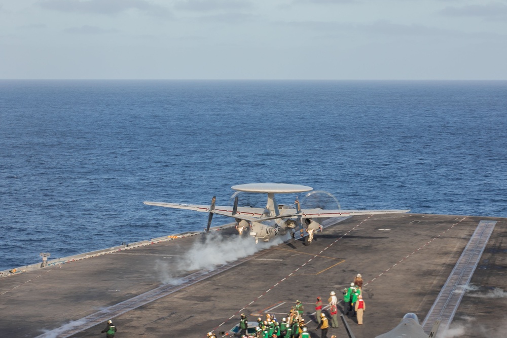 Abraham Lincoln conducts flight operations