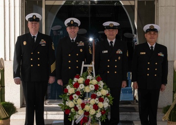 U.S. Navy Chief Petty Officers, JMSDF Chief Petty Officers Conduct Kadomatsu Exchange