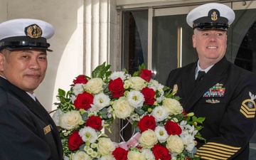 U.S. Navy Chief Petty Officers, JMSDF Chief Petty Officers Conduct Kadomatsu Exchange