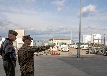 1st MAW leadership tour MCAS Iwakuni facilities