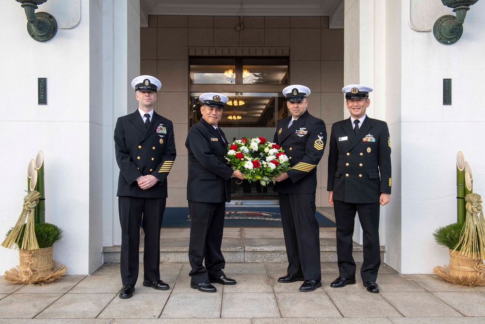 CFAY and JMSDF Wreath/Kadomatsu Exchange