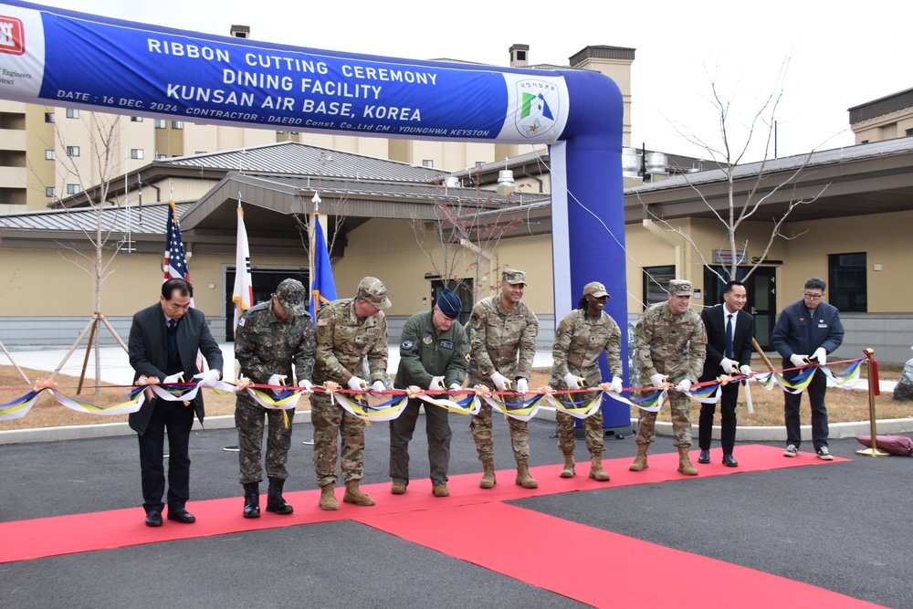 Ribbon cut on brand-new dining facility ahead of the holidays at Kunsan Air Base