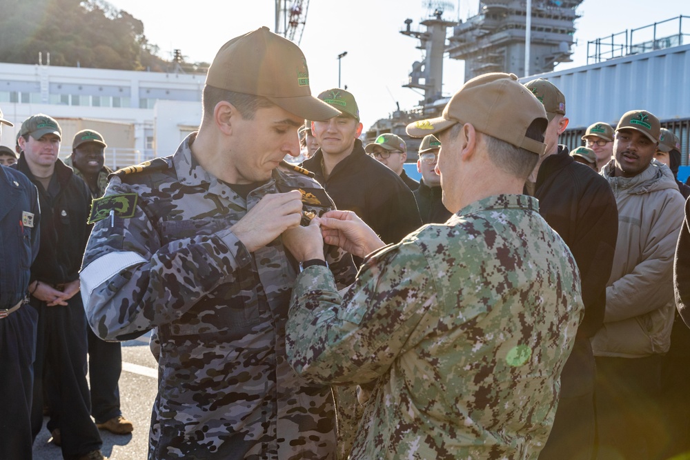 For First Time, Australian Submariner Earns US Dolphins