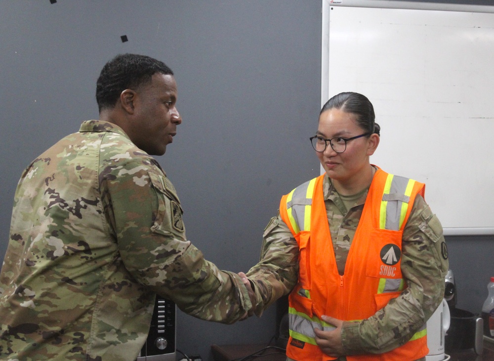 Soldier expresses gratitude through service