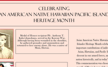 Asian American Native Hawaiian Pacific Islander Heritage Month Info-graphic