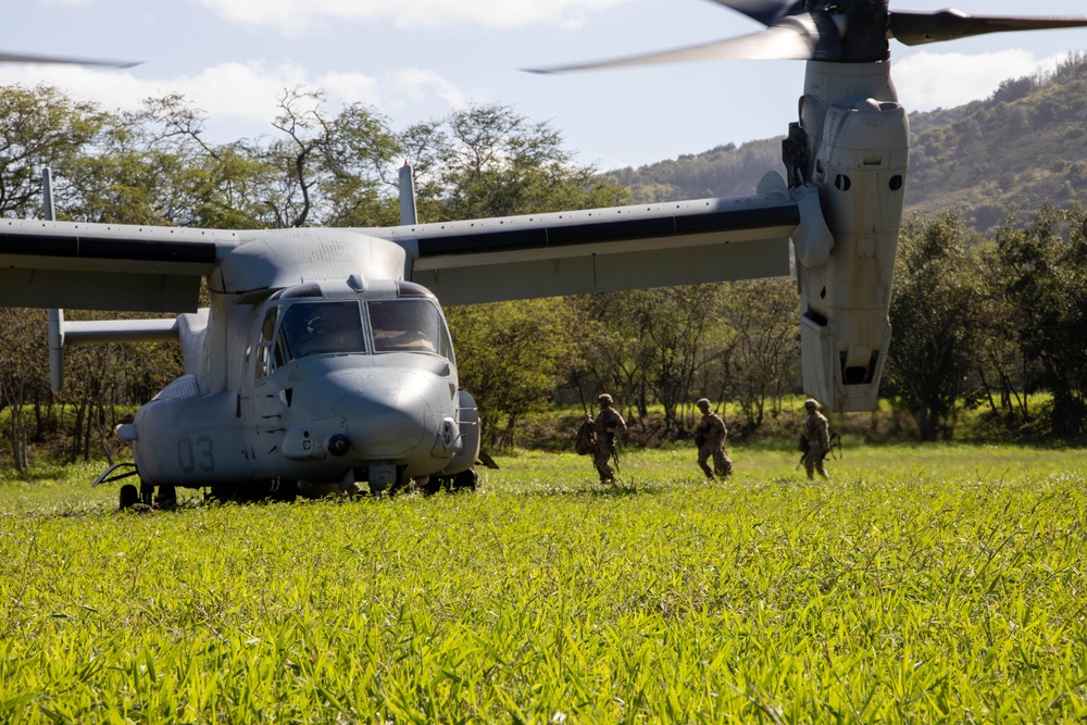 VMM-268 supports Joint-Operation Gun Raid training