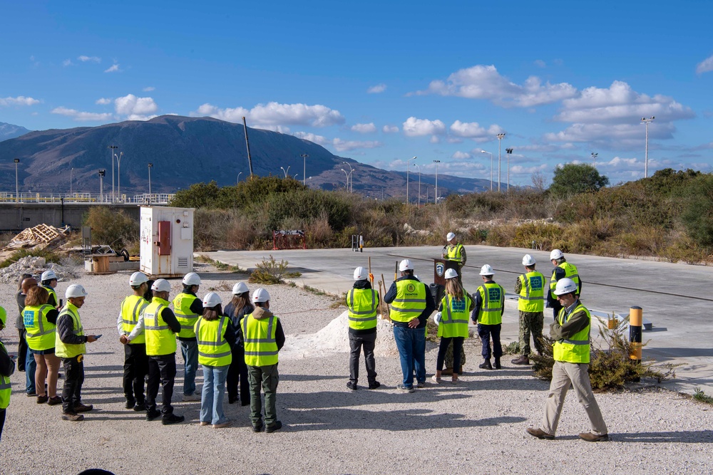 NSA Souda Bay groundbreaking ceremony at boat facility