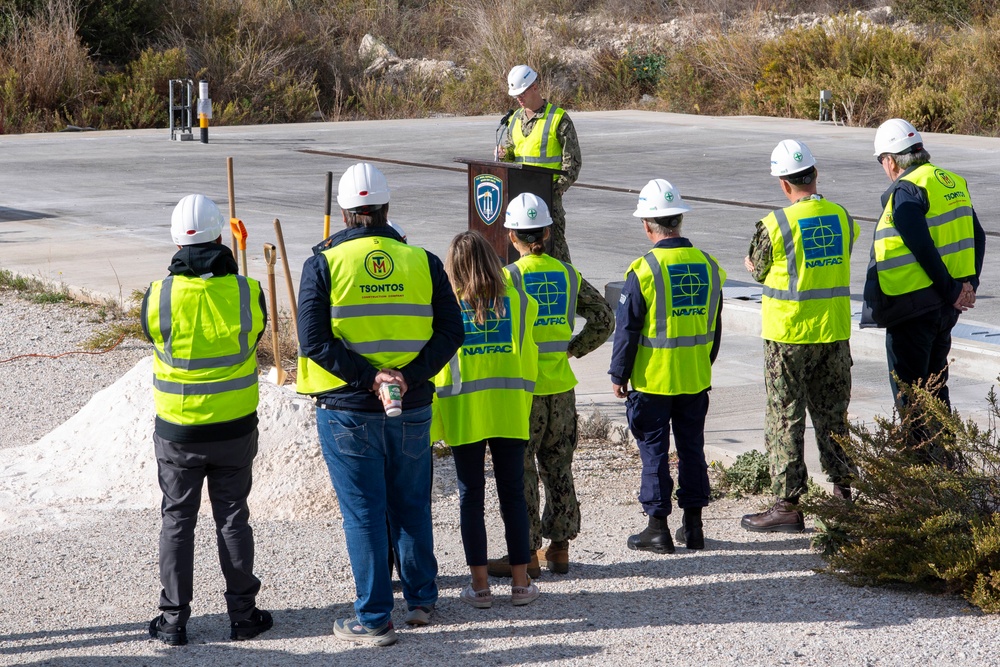 NSA Souda Bay groundbreaking ceremony at boat facility