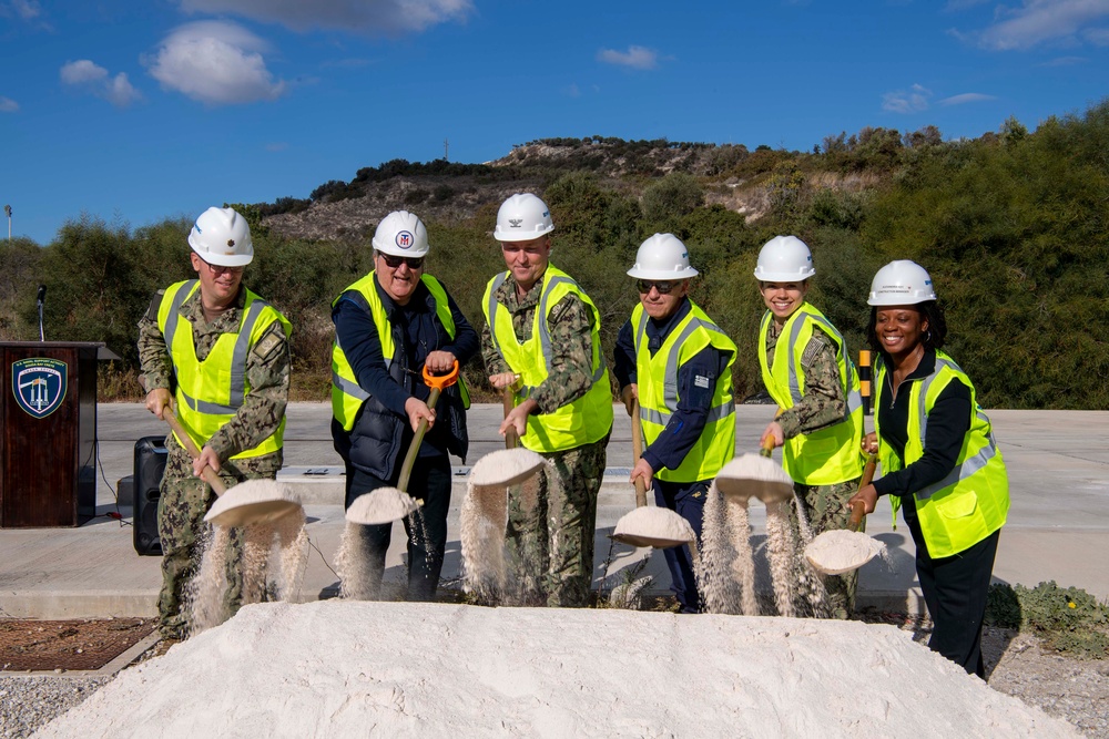 NSA Souda Bay groundbreaking ceremony at boat facility