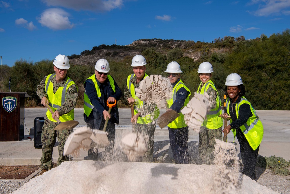 NSA Souda Bay groundbreaking ceremony at boat facility