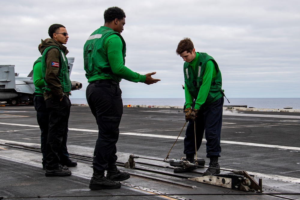 Abraham Lincoln conducts routine flight operations