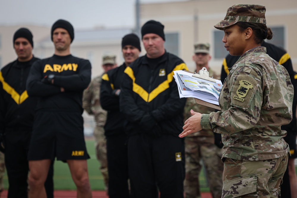 Africa Foreign Area Officers take the Army Combat Fitness Test