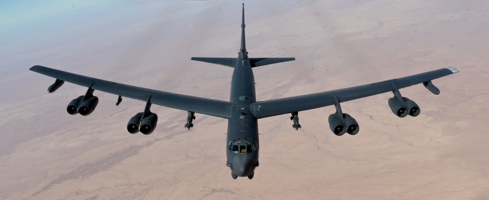 U.S. B-52, F-15Es conduct patrols in support of OIR