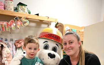 Sparky the Fire Dog visits local pre-school, Suffolk Constabulary