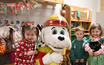 Sparky the Fire Dog visits local pre-school, Suffolk Constabulary