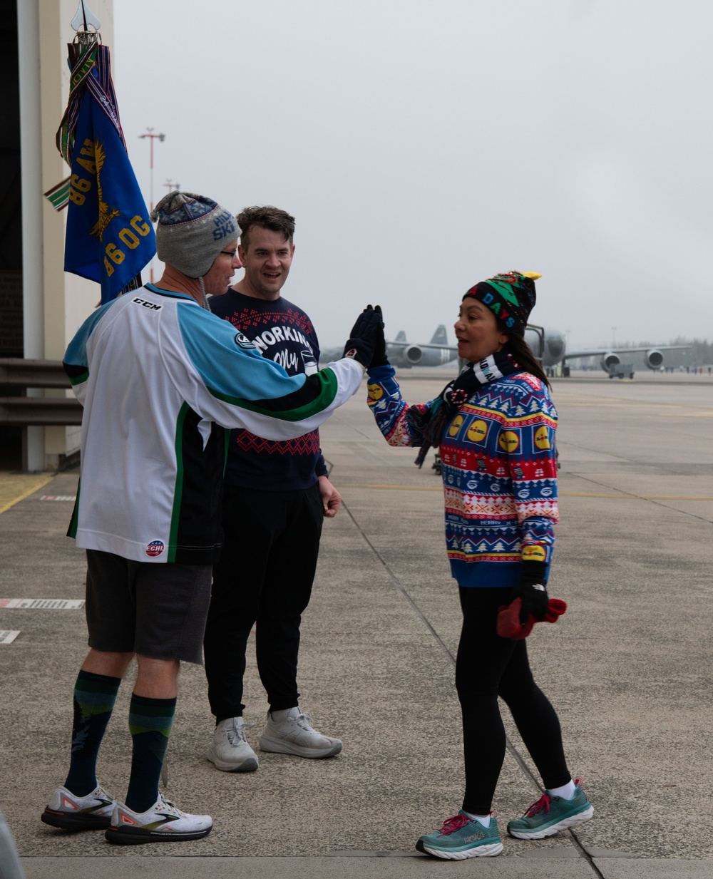 Dashing through the cold: Joint Jingle Jog sparkles into the season