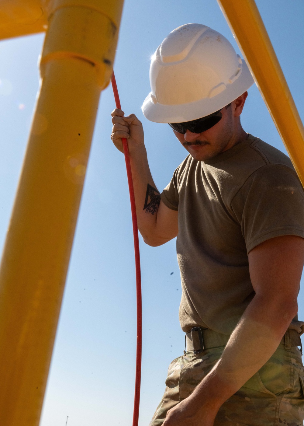 332nd Expeditionary Communications Squadron’s cable shop begins infrastructure expansion