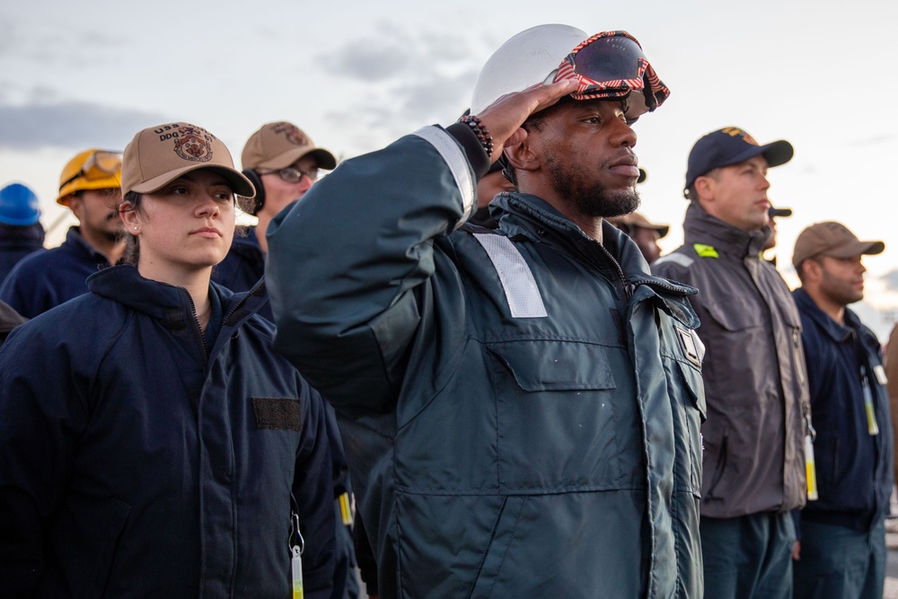 Sea and Anchor aboard the USS Cole