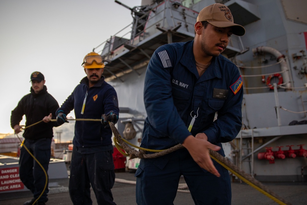 Sea and Anchor aboard the USS Cole