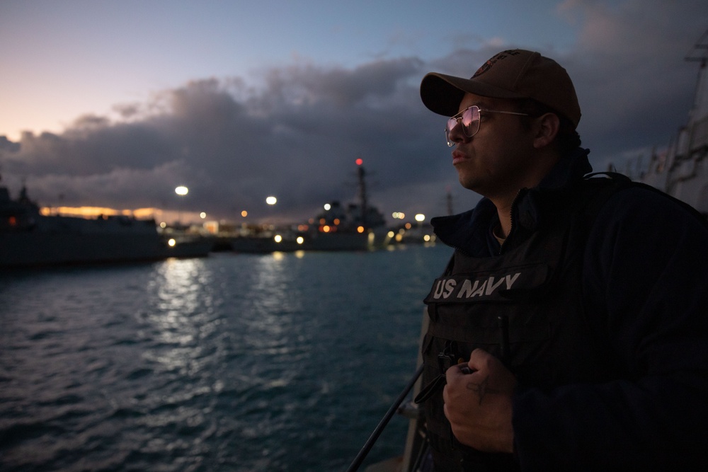 Sea and Anchor aboard the USS Cole