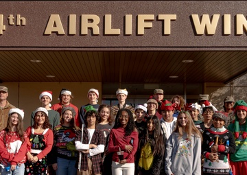 Hitting the right notes: Yokota students carol their way into the 374th AW