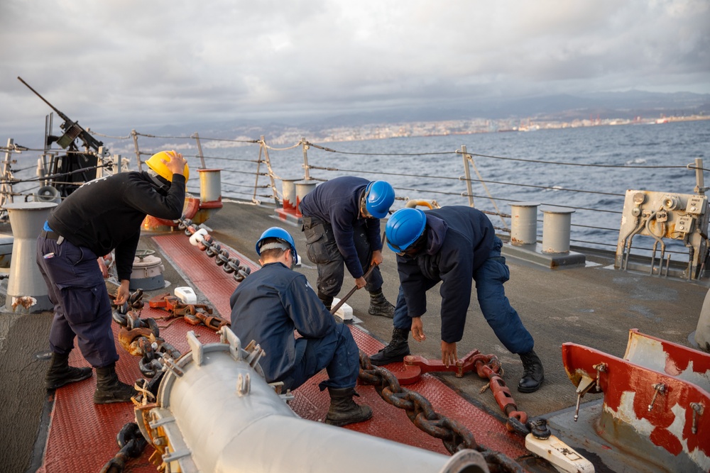 Sea and Anchor aboard the USS Cole