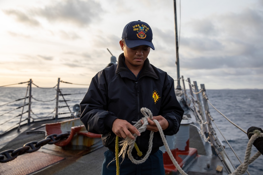 Sea and Anchor aboard the USS Cole