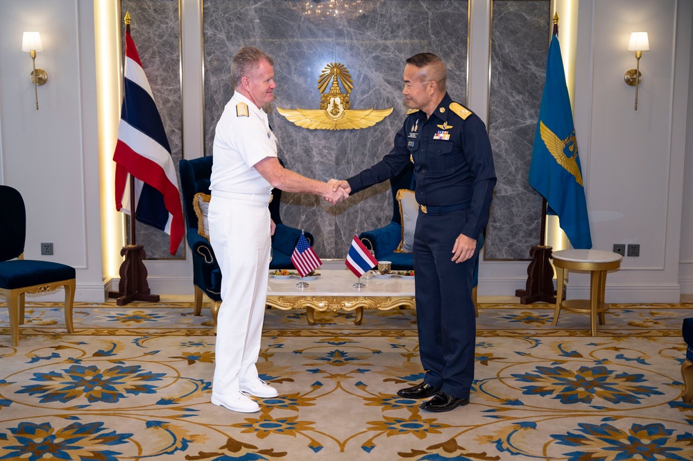 USINDOPACOM commander visits Royal Thai Air Force Headquarters